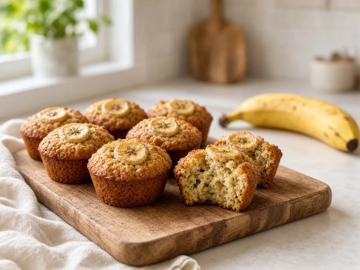 Banana Muffins: Moist, tender banana muffins that come together in one bowl.