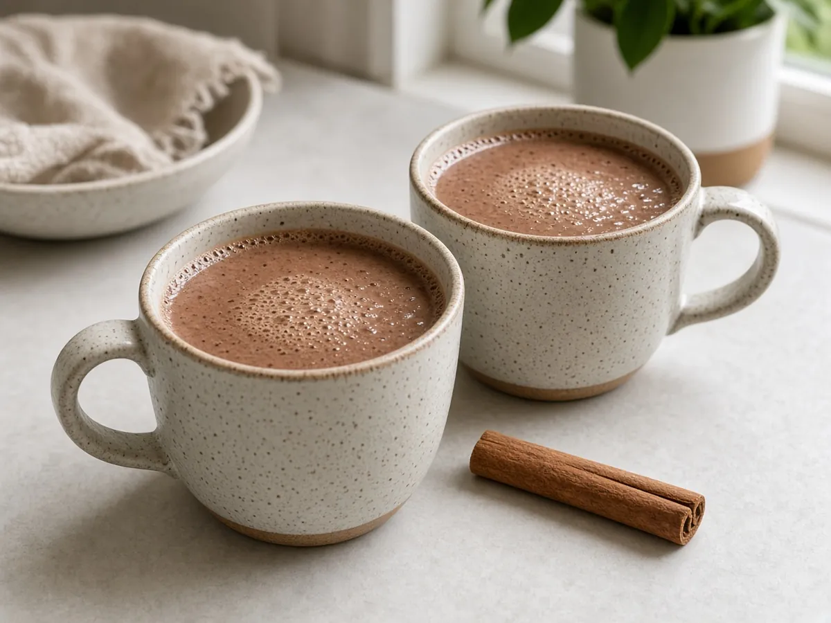 Champurrado (Mexican Chocolate Atole): A thick, warming Mexican hot chocolate drink thickened with masa harina and spiced with cinnamon.