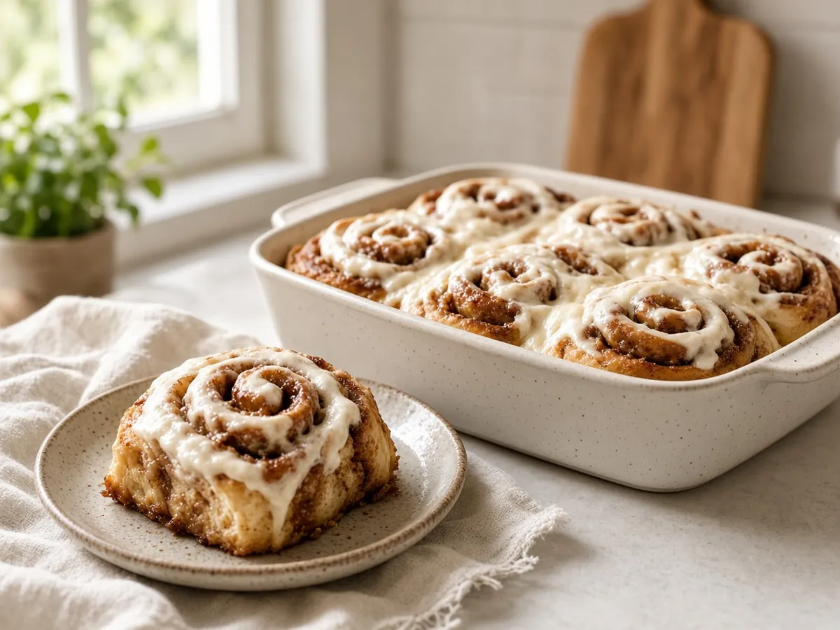 Cinnamon Rolls: Soft, fluffy cinnamon rolls with a buttery brown sugar swirl and a simple vanilla glaze.