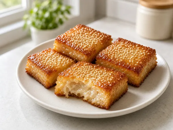 Baked Nian Gao (Sticky Rice Cake)