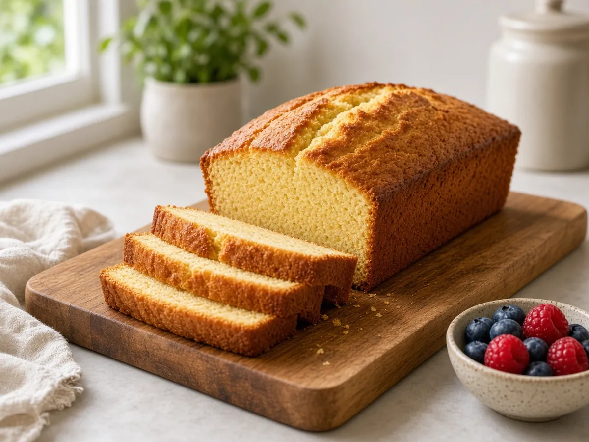 Sour Cream Pound Cake: A fine-crumbed, buttery loaf-pan pound cake with a golden crust.